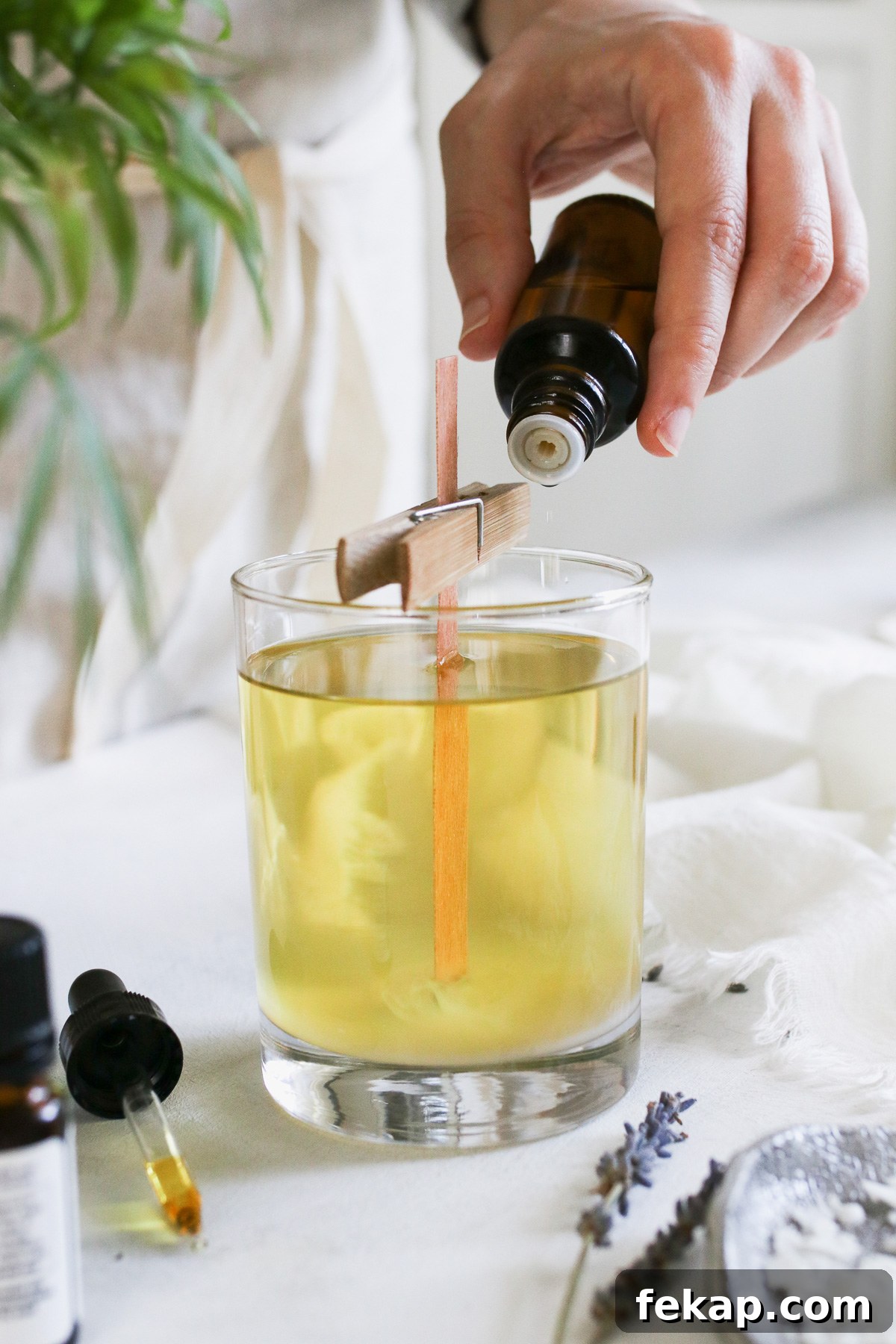 Here's everything you need to know to start making your own DIY essential oil candles. Learn which essential oils to use, how much to add and when.